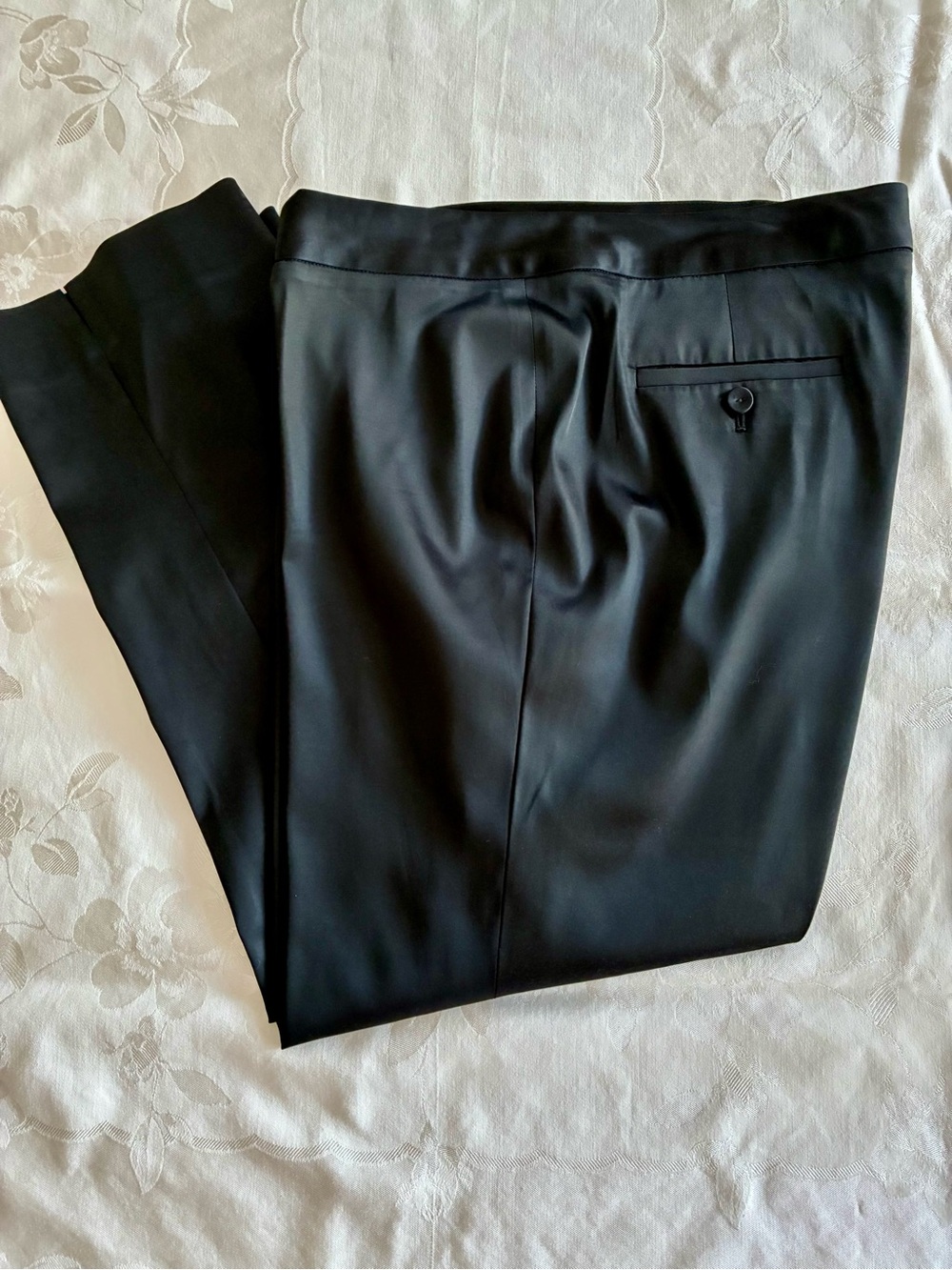 Talbot’s Classic Black Satin Dress Pants
